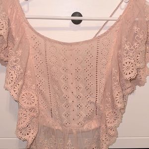 Altar’d State Aurelia Eyelet Top